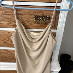 Zara Beige Cowl Neck Camisole